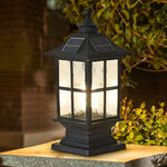 Waterproof Dimming Led Solar Post Caps Light With Remote Control