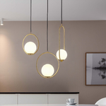 Modern Frosted Glass Ball Chandelier