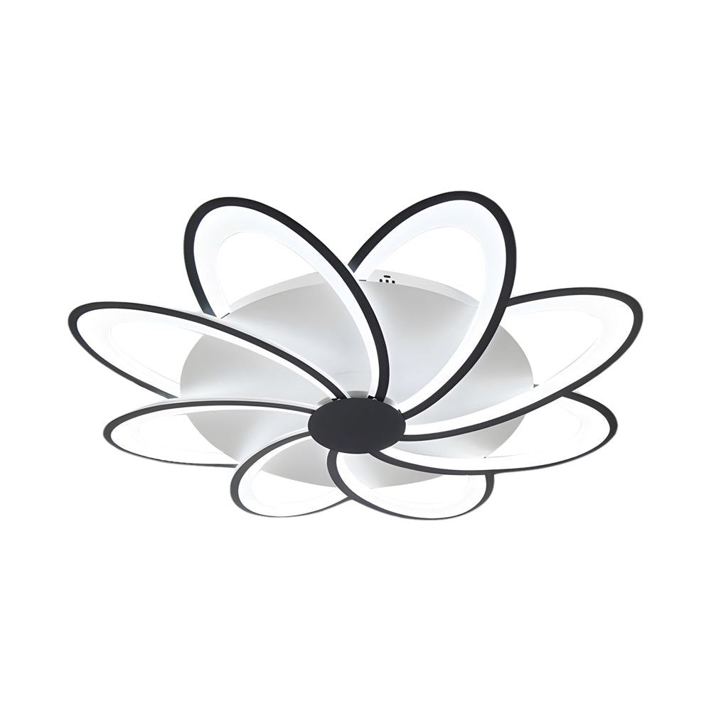 Modern Petal Flush Mount Light Acrylic Led Flower Shape Ceiling Lamp