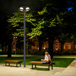 Outdoor Black Led Solar Lamp Post Street Light
