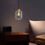 Semi Threaded Glass Modern Pendant Lights Li002703