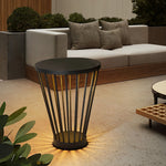 Modern Integrated Outdoor Led Floor Lamp With Tabletop
