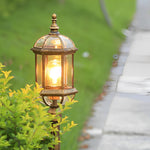 Golden European LED Pathway Lamp for Garden and Courtyard