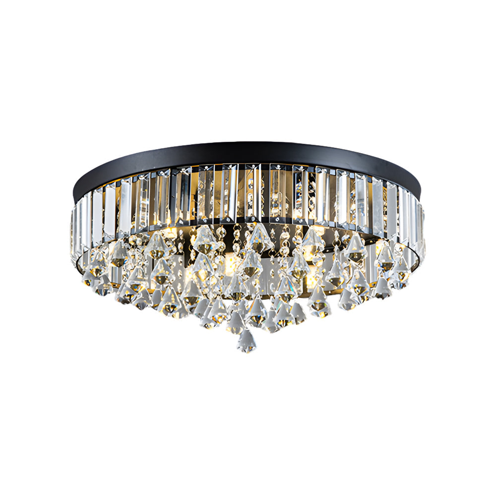 19 Round Crystal Pendants Led Ceiling Lights Fixture Ceiling Lamp