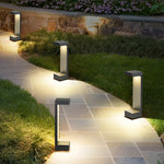 Modern Rectangular LED Pathway Lights for Garden Walkways – 10W, IP65 Waterproof, Black Aluminum