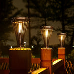 Intelligent Solar LED Pathway Lights with Tapered Black Design