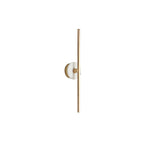 Zylaro Stone Wall Light – Brushed Brass & Marble LED Sconce