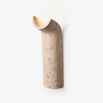 Cove Rise Travertine Wall Sconce – Modern Organic Wall Light