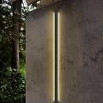 Linear LED Outdoor Wall Light in Matte Black, Waterproof Architectural Exterior Fixture