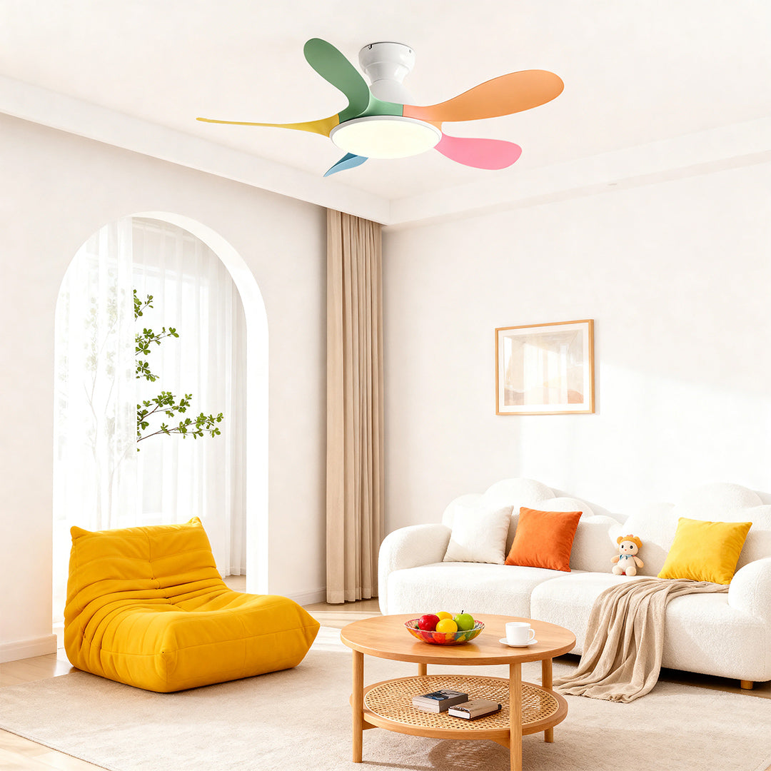Aurelia 5-Blade LED Ceiling Fan with Full-Spectrum Light