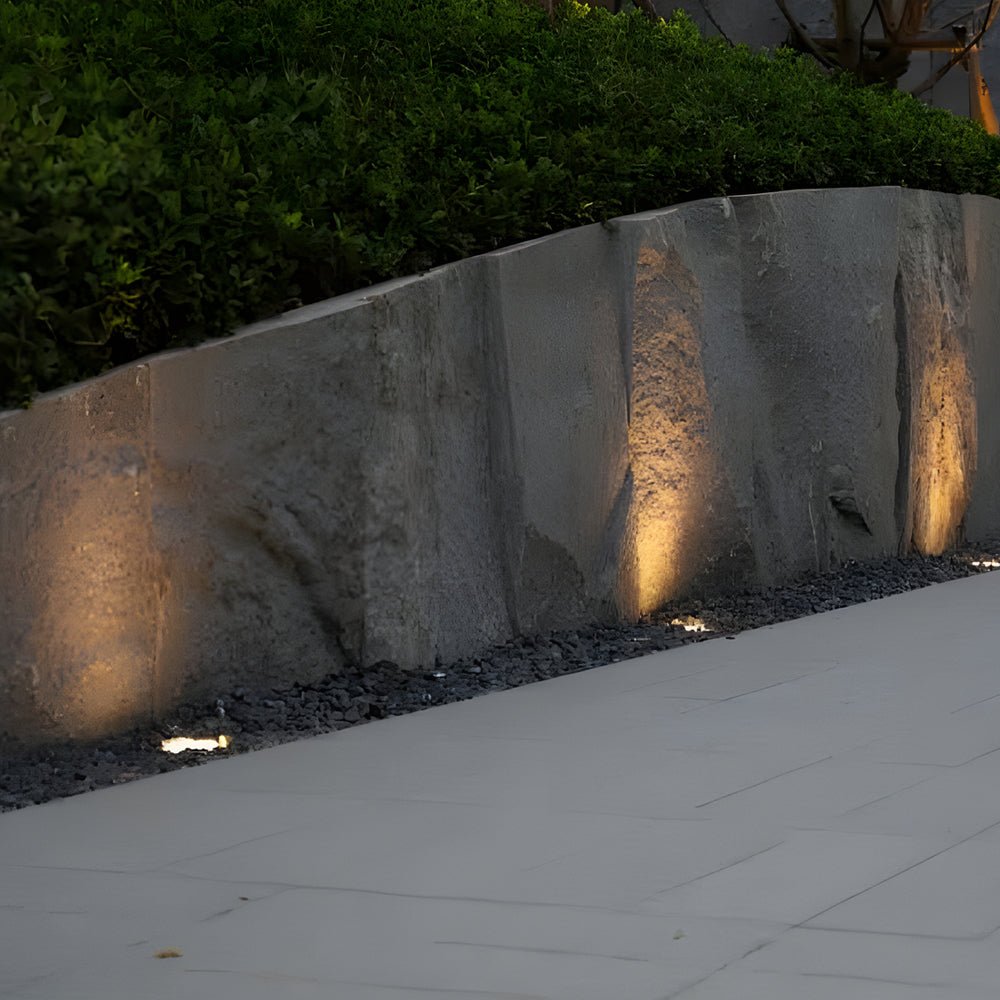 Modern Square LED In-Ground Well Lights for Pathways and Steps