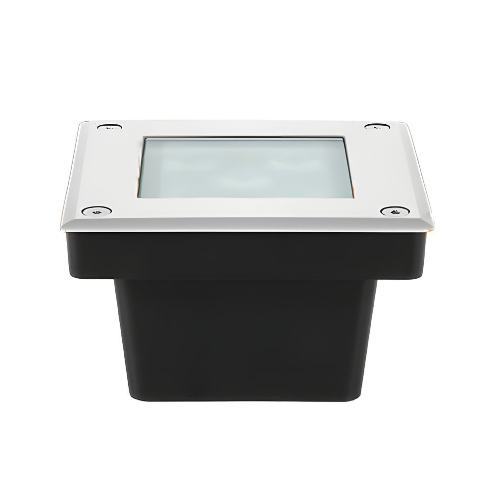 Modern Square LED In-Ground Well Lights for Pathways and Steps