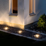 Modern Square LED In-Ground Well Lights for Pathways and Steps