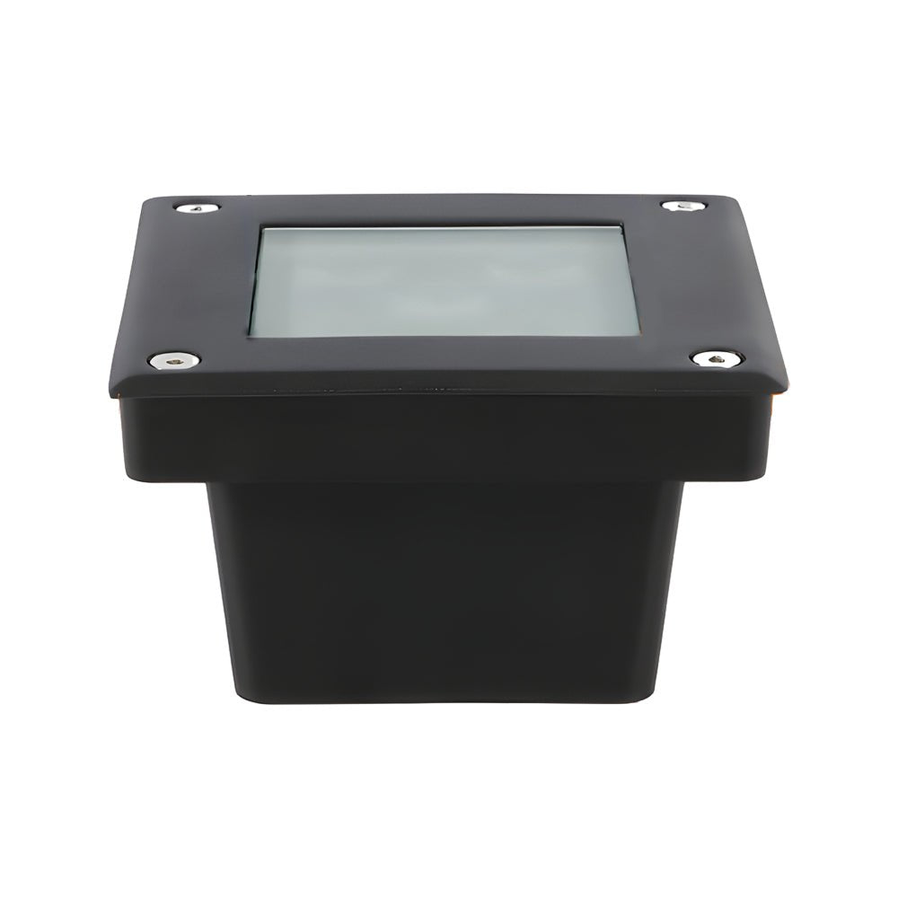 Modern Square LED In-Ground Well Lights for Pathways and Steps
