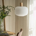 Antique Lantern Style Glass Pendant Lamp