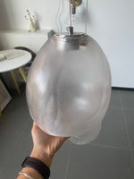 Liquid Glass Stone Pendant Light – Sculptural Blown Glass Chandelier