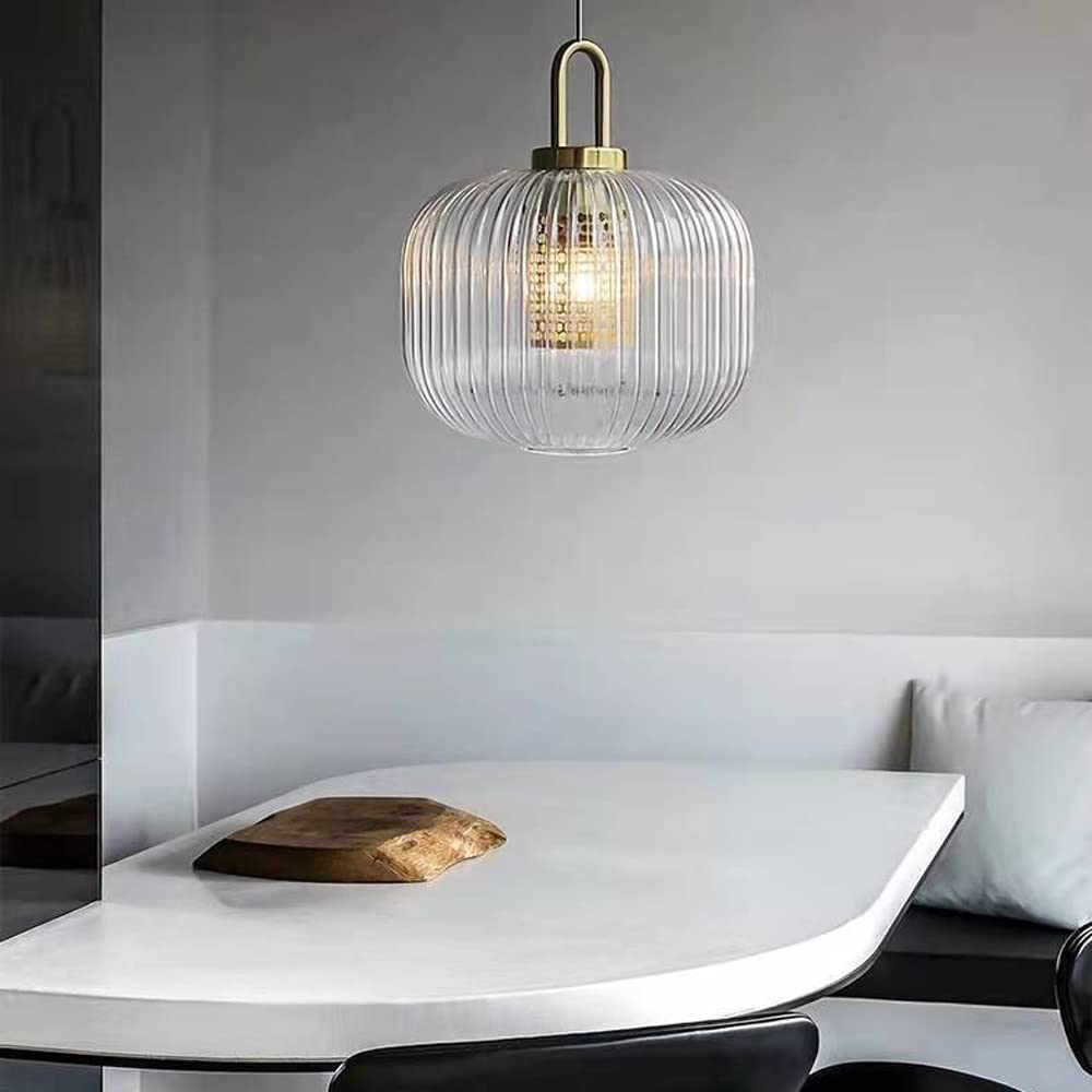 Modern Simple Clear Light Stripe Led Chandelier