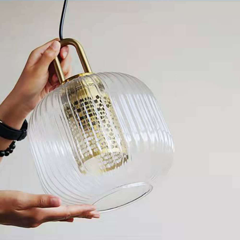 Modern Simple Clear Light Stripe Led Chandelier