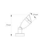 Minimalist IP65 LED Outdoor Spotlight in Sand Gray