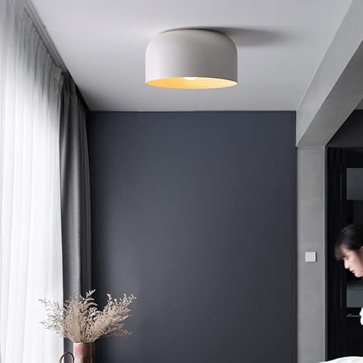 Scandinavian Round Iron Ceiling Light