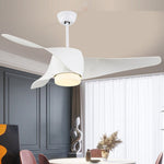 52 Inches Creative Intelligent Timing Three Color Dimming Ceiling Fan Light