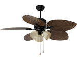 52Inches Retro Variable Frequency Remote Control Smart Timing Noiseless Ceiling Fan Light 1