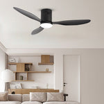 52 Inches Variable Frequency Three Color Dimming Led Ceiling Fan Light With Remote Control
