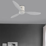 52 Variable Frequency With Remote Control Three Color Dimming Led Ceiling Fan Lamp