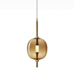 Under Pressure Art Glass Pendant Light with Integrated LED