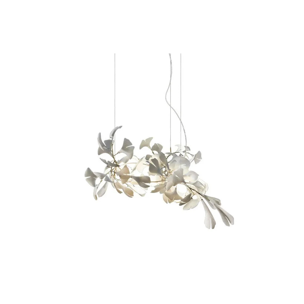 Golden Gingko Leaf Chandelier