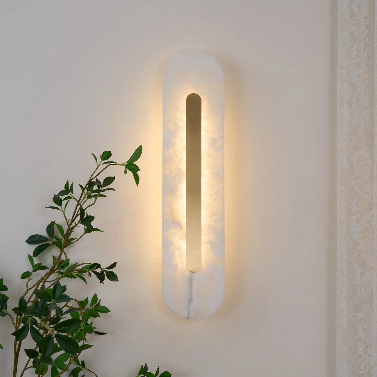 Opal Alabaster Wall Light