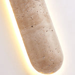 Liora Travertine Wall Sconce — Sculptural Stone LED Wall Light