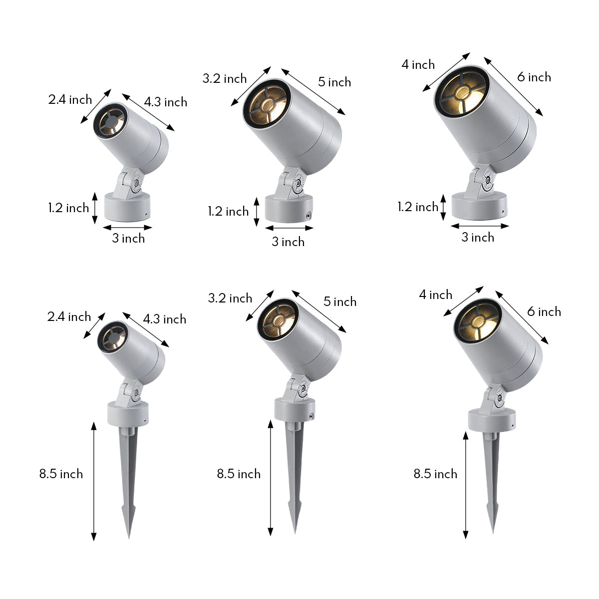 Lumière Outdoor Garden Spotlights — Waterproof LED Accent Lighting in Warm White