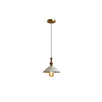Bellaria Ceramic Pendant Light with Hand-Painted Scalloped Details
