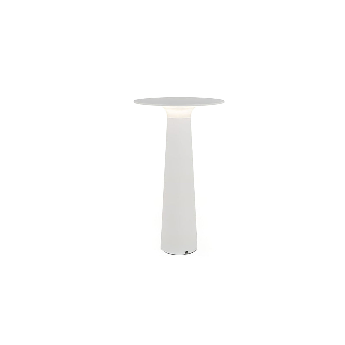 Luma Disk Solar-Powered Outdoor Table Lamp in Metal