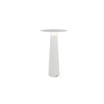 Luma Disk Solar-Powered Outdoor Table Lamp in Metal