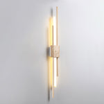 Axis Terra Wall Sconce in Travertine and Wood
