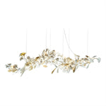 Golden Gingko Leaf Chandelier