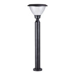 Modern Outdoor Bollard Light in Black Aluminum for Pathways and Courtyards