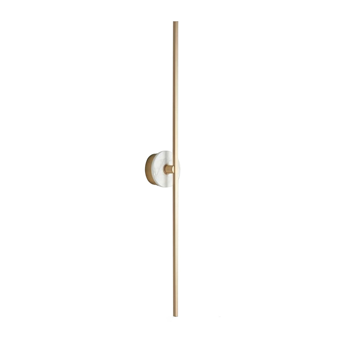 Zylaro Stone Wall Light – Brushed Brass & Marble LED Sconce