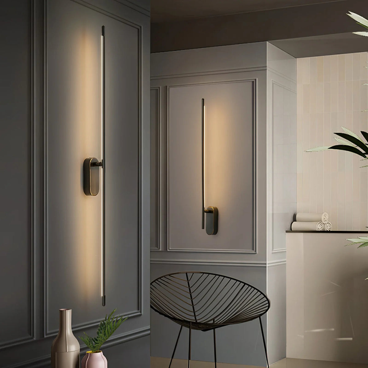 Linear Metal Wall Light