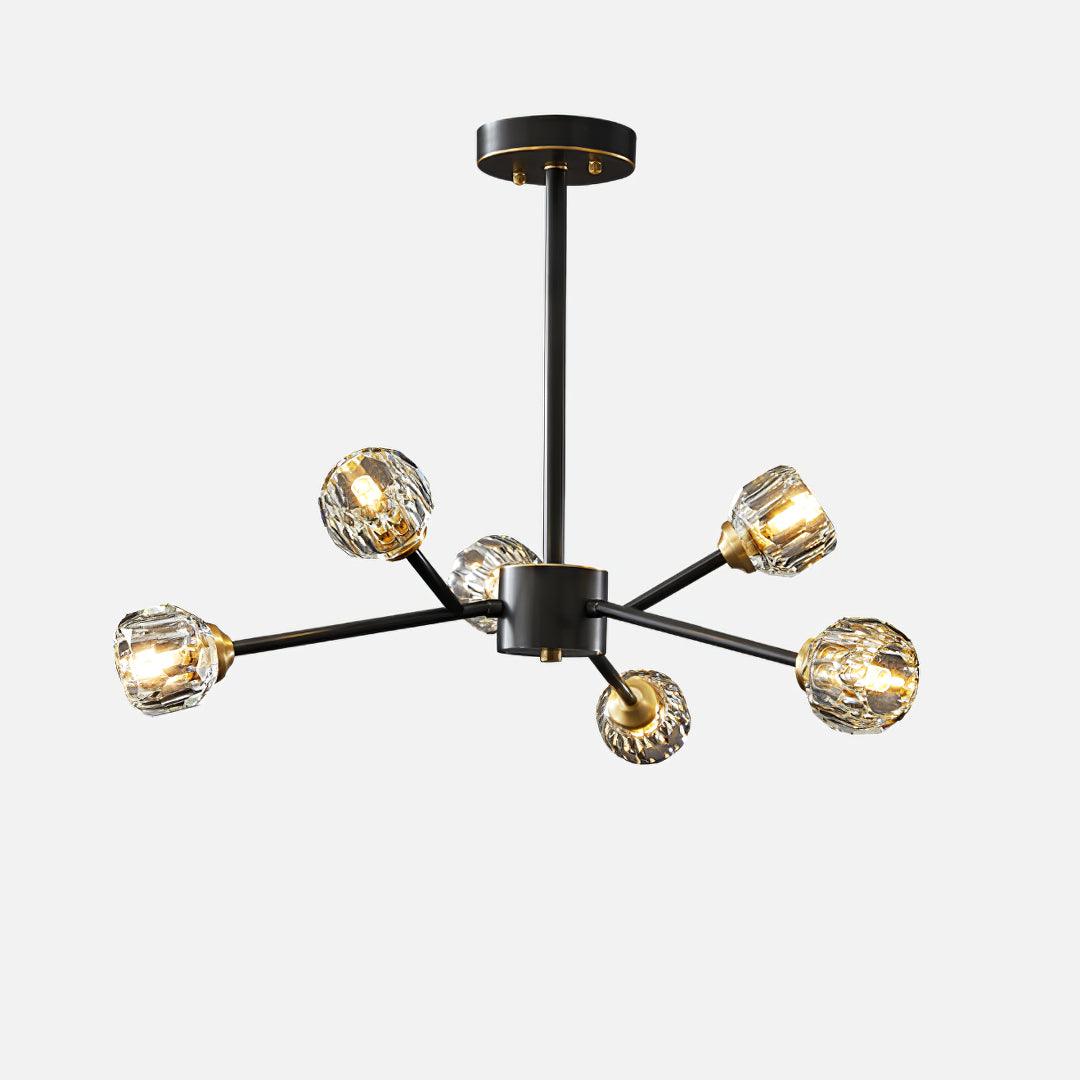 Glass Ball Cascade Chandelier