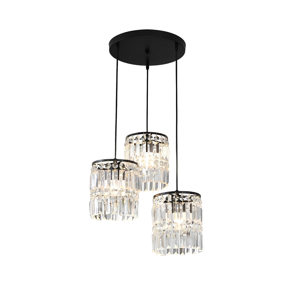 Cylindrical Crystal Shade Hanging Light Li002465