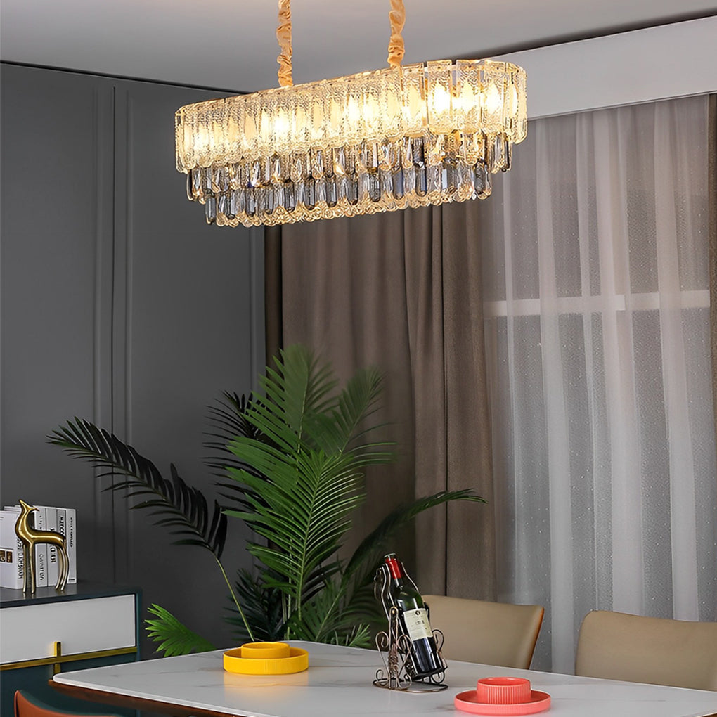 Round Crystal Postmodern Chandelier Light Ha092896