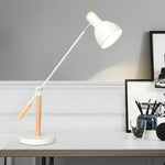 Rotatable Wood Metal Desk Lamp