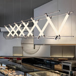 6 12 Light Acrylic Tube Geometric Long Designer Led Island Pendant Light