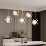 Round 270 Rotating Acrylic Luxury 3 Step Dimming Modern Pendant Lights