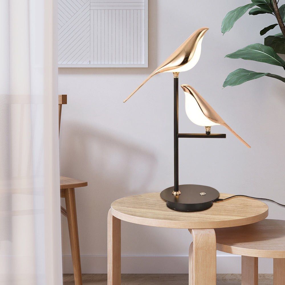 Chic Double Bird Table Lamp