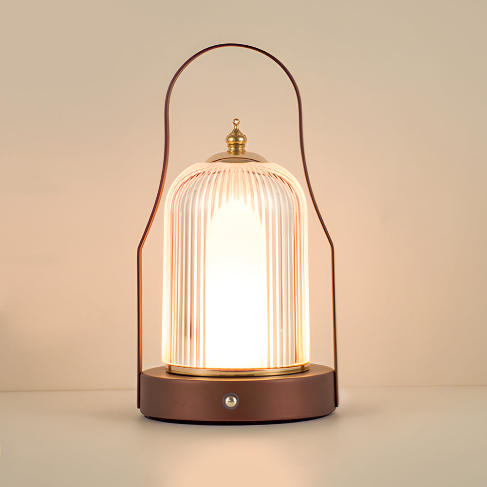 Touch Rechargeable Led Brass Portable Cordless Lantern Table Lamp