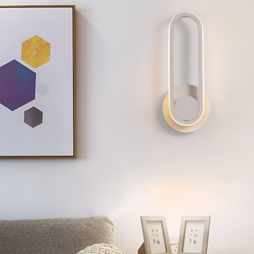 Rotatable Rounded Rectangular Led Nordic Wall Lamp